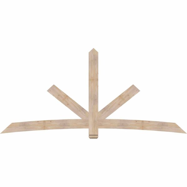 Ekena Millwork Alberta Smooth Timber Gable Bracket, Douglas Fir, 108"W x 49"H x 1 1/2"D x 5 1/2"F, 11/12 Pitch GBW108X49X0206ALB00SDF - main